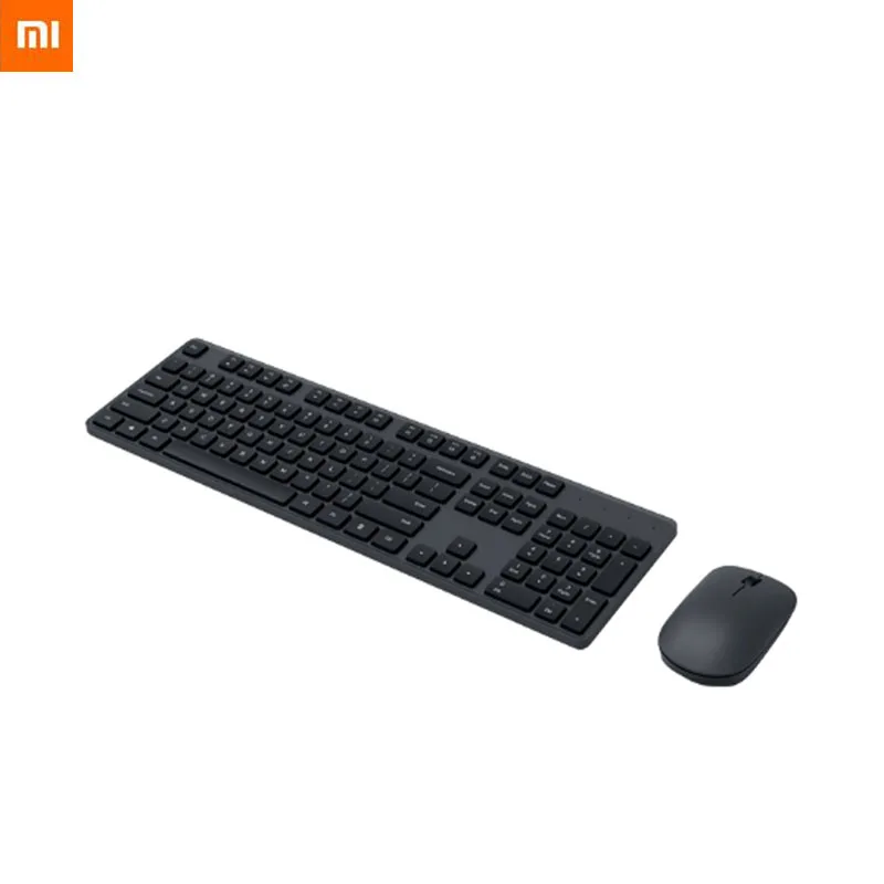 Набор для беспроводной клавиатуры и мыши Xiaomi 2 4 ГГц USB приемник полноразмерная