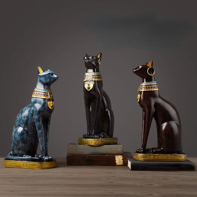Egyptian Cat Resin Craft Vintage Home Decor Modern Vintage Baster Goddess God Pharaoh Figurine Statue for Table Ornaments Gift
Egyptian Cat Resin Craft Vintage Home Decor Modern Vintage Baster Goddess God Pharaoh Figurine Statue for Table Ornaments Gift