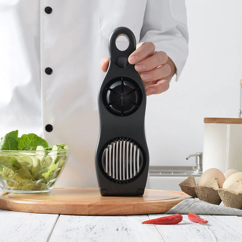 2 in 1 Stainless Steel Egg Slicers for Boil Eggs Egg Cutter Splitter Dividers Kitchen Gadgets E7
2 in 1 Stainless Steel Egg Slicers for Boil Eggs Egg Cutter Splitter Dividers Kitchen Gadgets E7