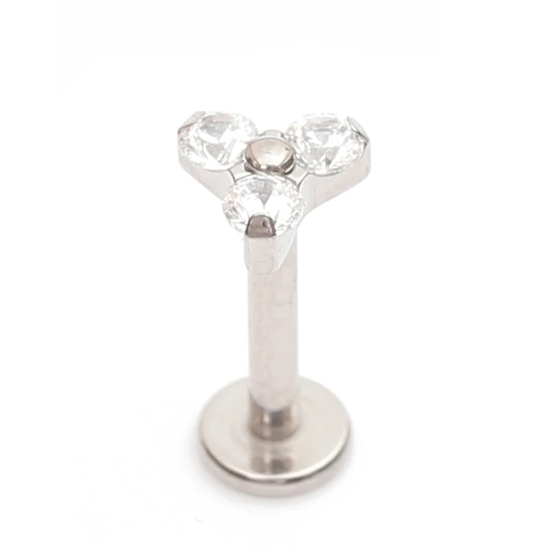 ASTM F136 Titanium Internally Threaded Clear Trio Tragus Stud Helix Earrings
ASTM F136 Titanium Internally Threaded Clear Trio Tragus Stud Helix Earrings