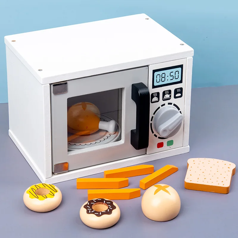 New Children Wooden Microwave Oven Toys Simulation Kitchen Interactive Pretend Play Toys Bread Baking Food Kits For Kids Gift
New Children Wooden Microwave Oven Toys Simulation Kitchen Interactive Pretend Play Toys Bread Baking Food Kits For Kids Gift