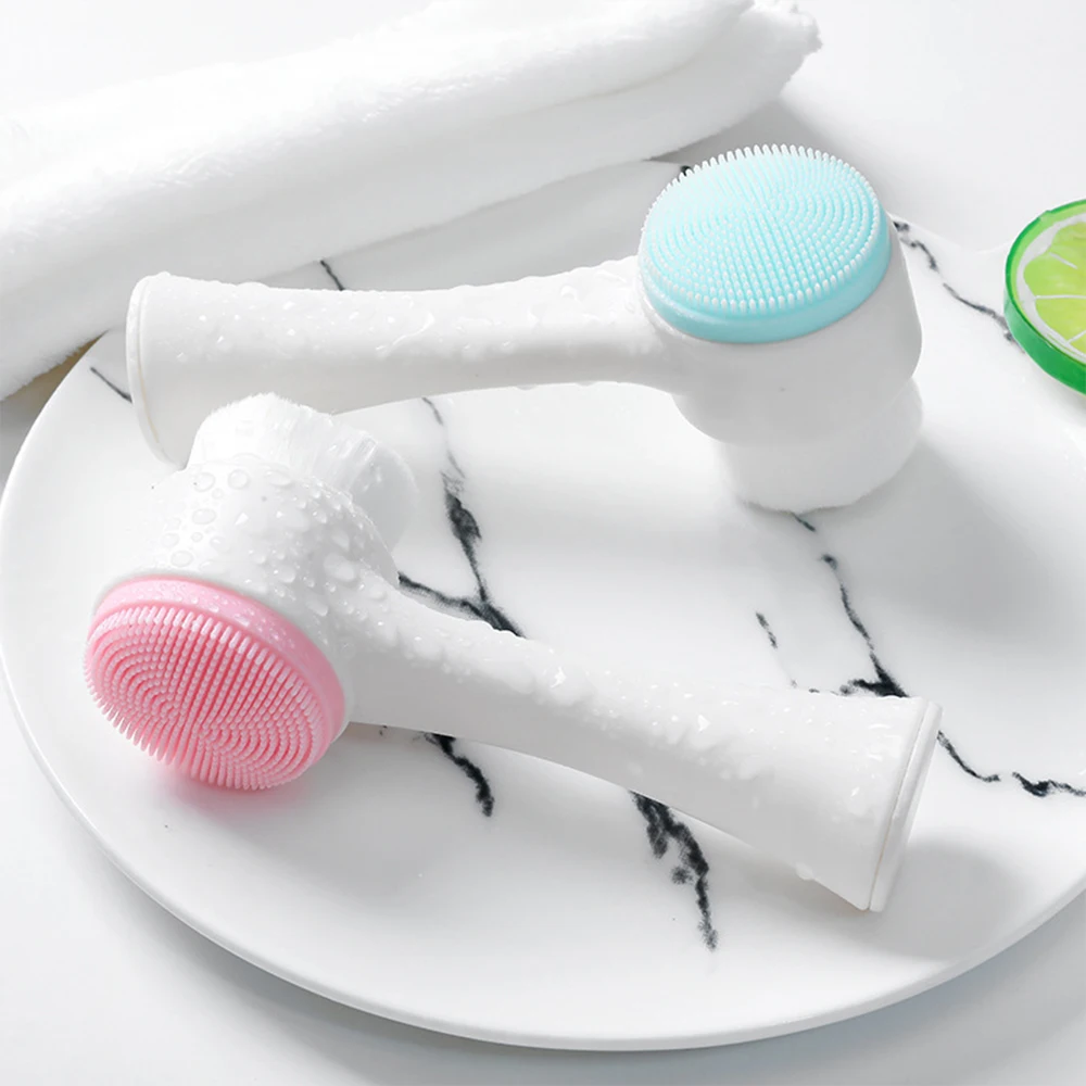 Double Head Soft Silicone facial cleansing brushes dry massage Face Mask Brush Multifunctional massager Facial Skin Care Tool
Double Head Soft Silicone facial cleansing brushes dry massage Face Mask Brush Multifunctional massager Facial Skin Care Tool