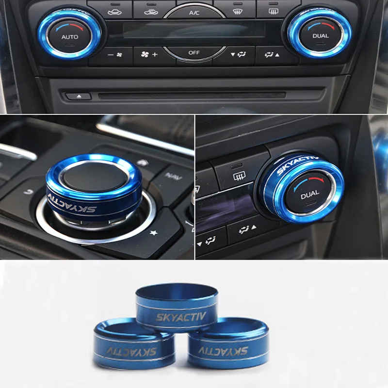 For Mazda 3 CX-4 Atenza 2017 2018 2019 2020 Air Conditioning Knob Decoration Ring Fit CX-5 2015 2016 2017 2018 2019 2020 
For Mazda 3 CX-4 Atenza 2017 2018 2019 2020 Air Conditioning Knob Decoration Ring Fit CX-5 2015 2016 2017 2018 2019 2020