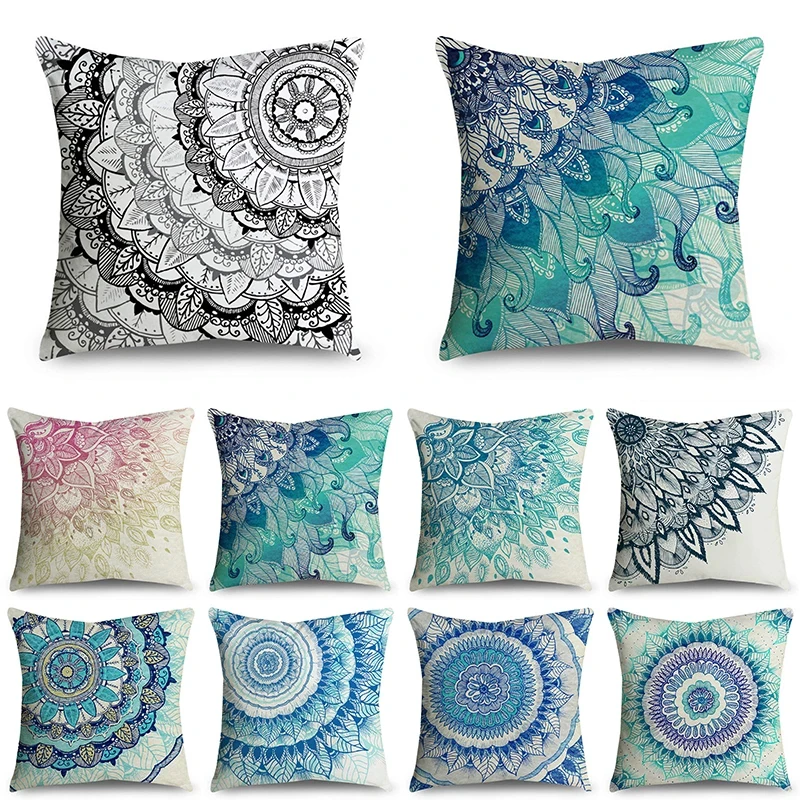 45*45cm Multicolor Mandala Flower Printed Pillow Case Polyester Cushion Cover Bohemian Chair Sofa Pillow Case Home Decoration
45*45cm Multicolor Mandala Flower Printed Pillow Case Polyester Cushion Cover Bohemian Chair Sofa Pillow Case Home Decoration