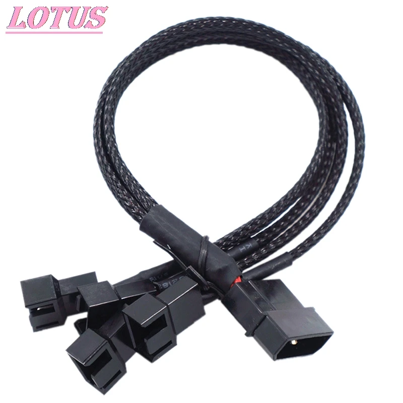 12V 27cm Cooler Cooling Fan Splitter Power Cable for Computer Fan Cable Splitter Power Cable 4pin IDE Molex to 4-Port 3Pin/4Pin
12V 27cm Cooler Cooling Fan Splitter Power Cable for Computer Fan Cable Splitter Power Cable 4pin IDE Molex to 4-Port 3Pin/4Pin