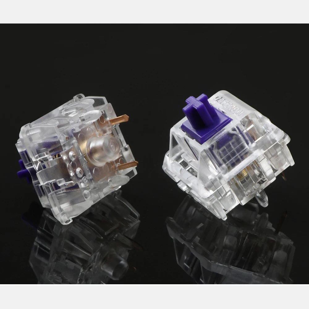 Zealio переключатели тактильные V2 62g 67g 78g фиолетовая механическая клавиатура по