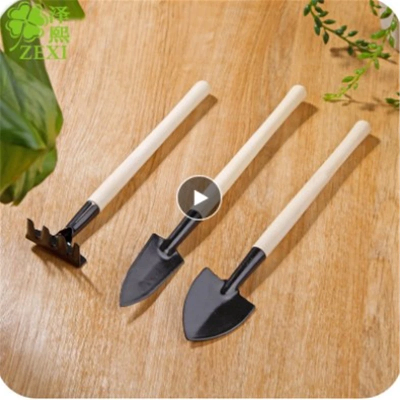 3pcs/set Mini Shovel Rake Set Seeds To Plant Flower Shovel Potted FlowerSeed Disseminators With Wooden Handle Gardening Tools
3pcs/set Mini Shovel Rake Set Seeds To Plant Flower Shovel Potted FlowerSeed Disseminators With Wooden Handle Gardening Tools