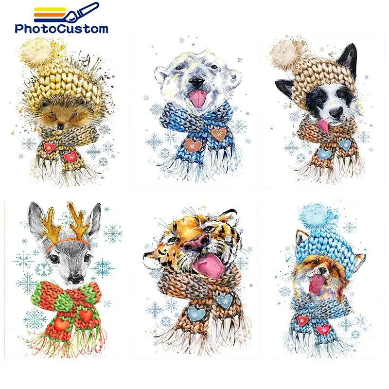 PhotoCustom DIY Oil Painting By Numbers Witer Snow animals on Canvas Coloring Picture By Number 40*50cm Art Home Decor
PhotoCustom DIY Oil Painting By Numbers Witer Snow animals on Canvas Coloring Picture By Number 40*50cm Art Home Decor