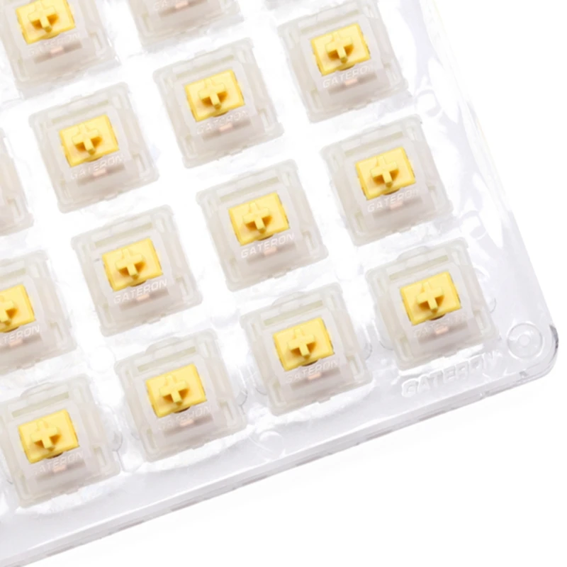 35Pcs Gateron CAP Switch Milky Yellow Switch Extras 3pin RGB Linear 50g mx stem switch for Mechanical Keyboard Switch
35Pcs Gateron CAP Switch Milky Yellow Switch Extras 3pin RGB Linear 50g mx stem switch for Mechanical Keyboard Switch
