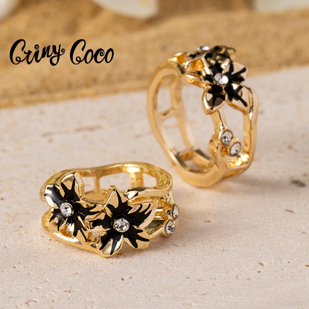 Cring Coco Flower Finger Ring Trendy Hawaiian Enamel Drum Coconut Jewelry Ring Female Size 8 9 10 CZ Rings for Women Party 2021
Cring Coco Flower Finger Ring Trendy Hawaiian Enamel Drum Coconut Jewelry Ring Female Size 8 9 10 CZ Rings for Women Party 2021