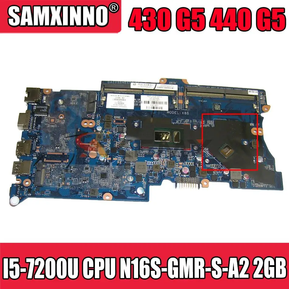 DA0X8BMB6F0 для HP Probook 430 G5 440 G5, материнская плата для ноутбука с искусственным интеллектом I5-7200U, процессор L06798-001 2 Гб DDR4
DA0X8BMB6F0 для HP Probook 430 G5 440 G5, материнская плата для ноутбука с искусственным интеллектом I5-7200U, процессор L06798-001 2 Гб DDR4