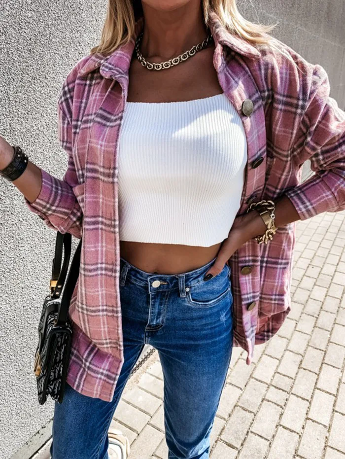 WEPBEL Women Long Casual Retro Plaid Long Sleeve Blouse Shirt Autumn Winter Loose Shirt Coat Female
WEPBEL Women Long Casual Retro Plaid Long Sleeve Blouse Shirt Autumn Winter Loose Shirt Coat Female