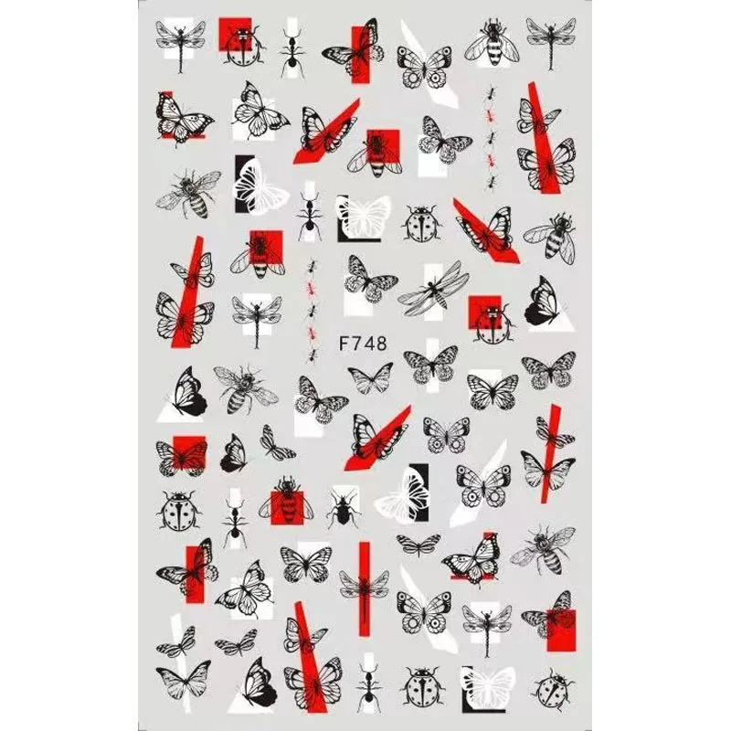 10PCS Insect Series Butterfly Bee Ant Ladybug Nail Art Sticker Love Star Letter Nail Art Decoration Applique Flower Leaf Set
10PCS Insect Series Butterfly Bee Ant Ladybug Nail Art Sticker Love Star Letter Nail Art Decoration Applique Flower Leaf Set