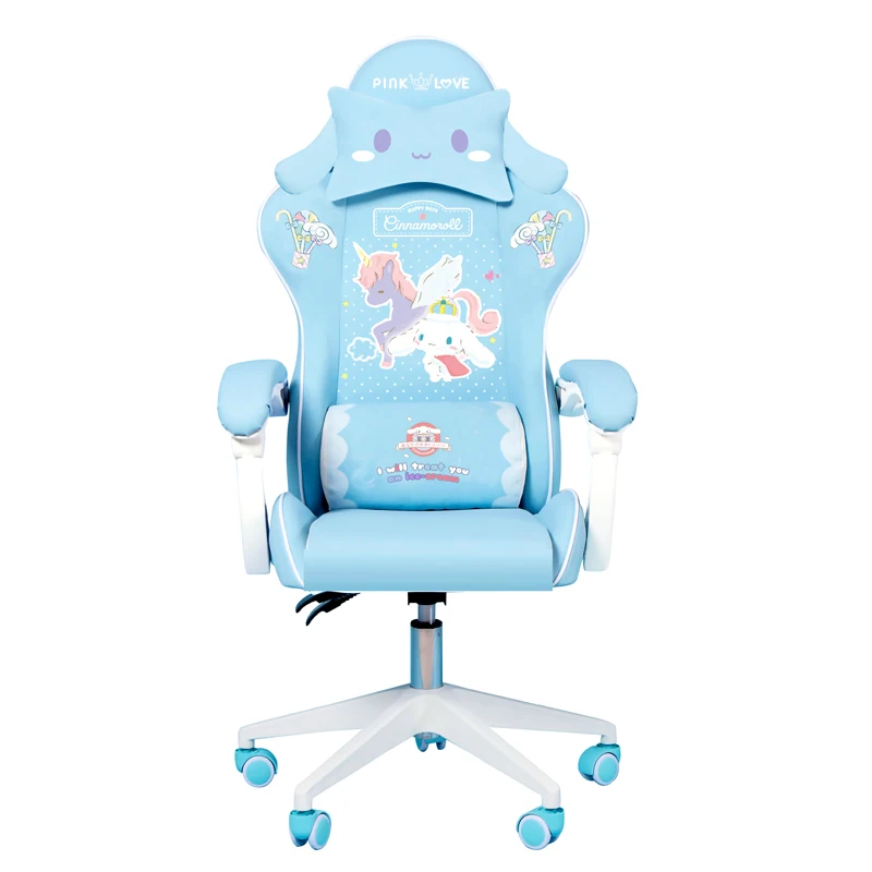 2020 New fashion gaming chair girls cute cartoon computer armchair student home swivel WCG LOL chair lifting adjustable chair
2020 New fashion gaming chair girls cute cartoon computer armchair student home swivel WCG LOL chair lifting adjustable chair