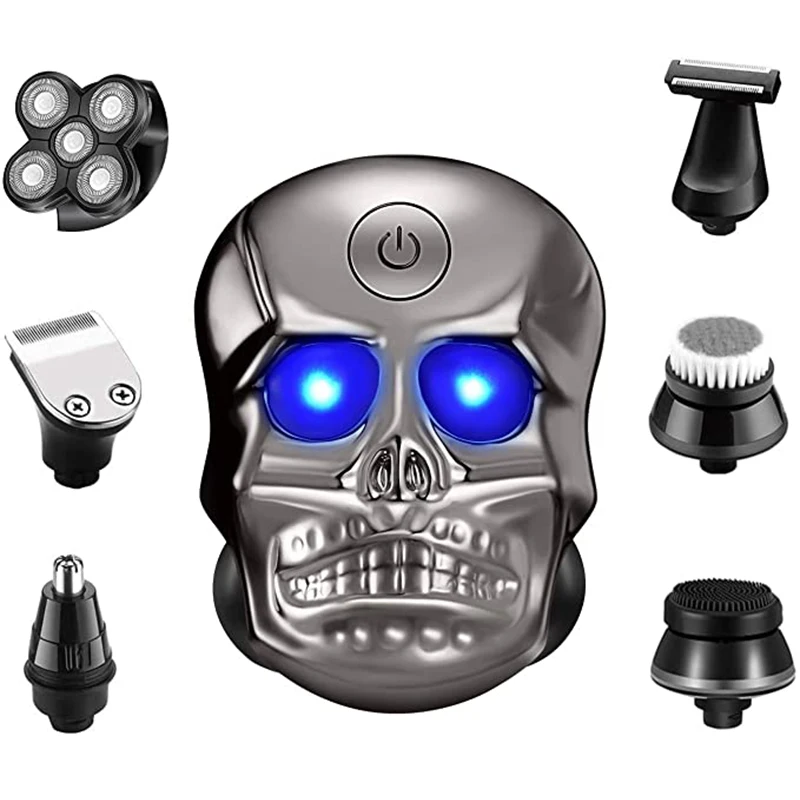 

Groomer Electric Shaver Hair Trimmer Rechargeable Electric Razor Men Skull Shaver Wet Dry Bald Shaving Machine Facial Body Beard