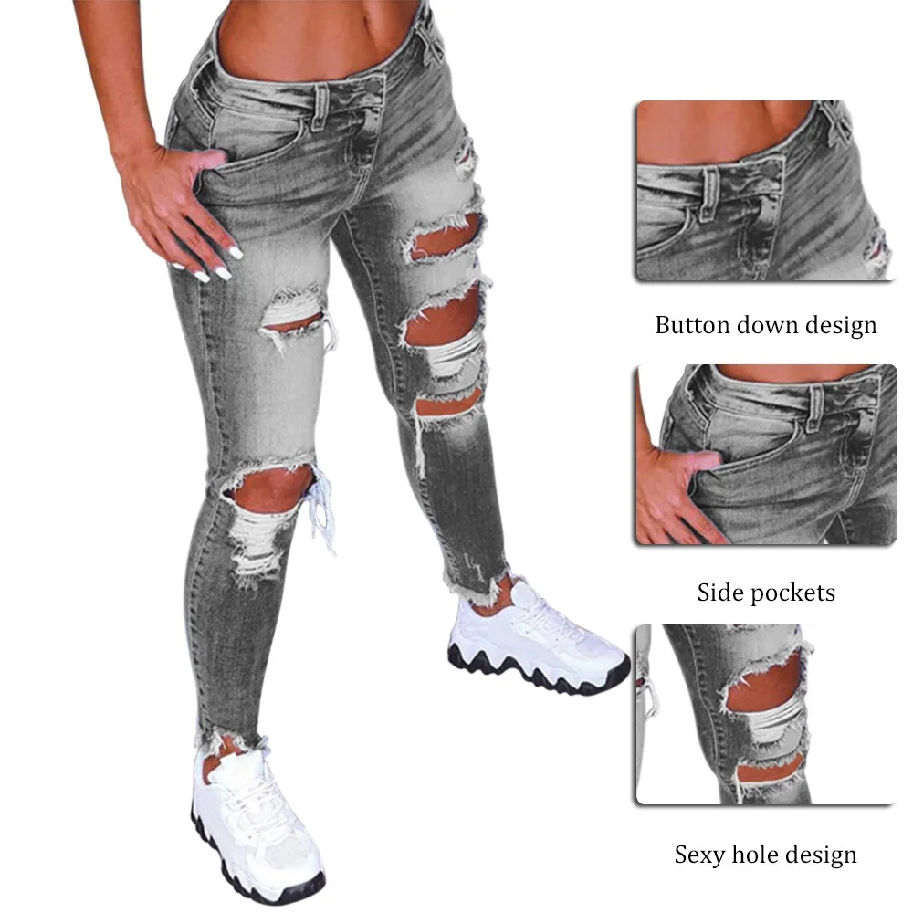 Adisputent Drawstring Denim Jeans Women 2021 Fashion Summer Ripped Hole Stretch Jean Ladies Plus Size Full Length Pencil Pants
Adisputent Drawstring Denim Jeans Women 2021 Fashion Summer Ripped Hole Stretch Jean Ladies Plus Size Full Length Pencil Pants