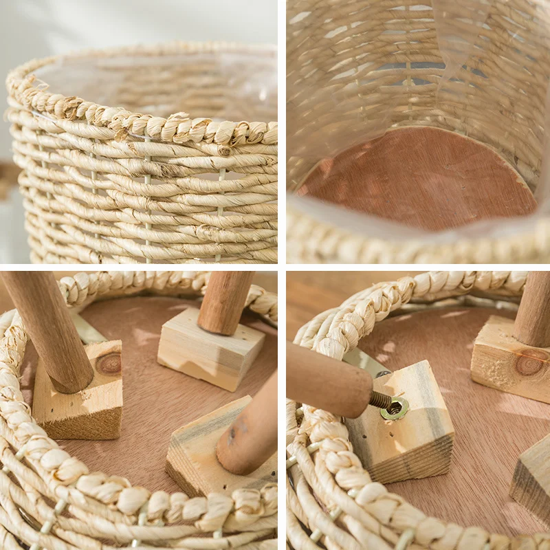 1-3PCS Decorative shop door clothing store ins wind handmade natural grass woven wooden floor flower stand WF6211150 
1-3PCS Decorative shop door clothing store ins wind handmade natural grass woven wooden floor flower stand WF6211150