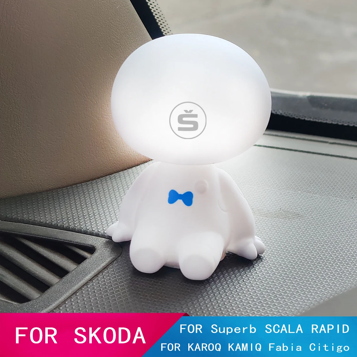 Cartoon Shaking Head Figure Car Ornaments Big Hero Doll Toy for Skoda FABIA KAMIQ KAROQ KODIAQ GT OCTAVIA RAPID SUPERB VRS YETI
Cartoon Shaking Head Figure Car Ornaments Big Hero Doll Toy for Skoda FABIA KAMIQ KAROQ KODIAQ GT OCTAVIA RAPID SUPERB VRS YETI