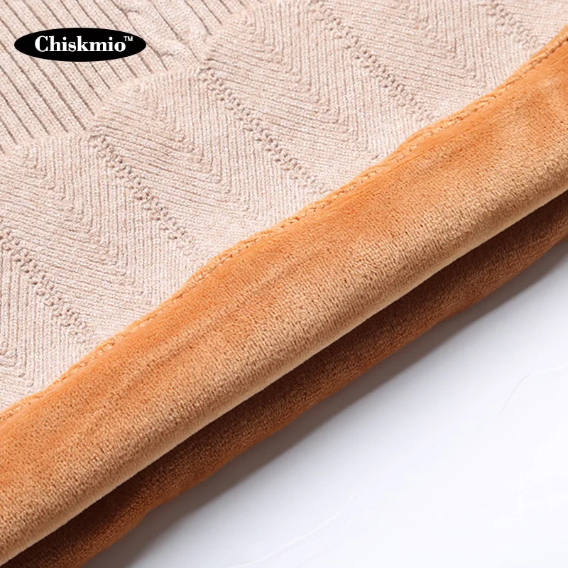 Chiskmio Turtleneck Sweaters Women Knitted Tops Winter Warm Lining Villus Pullover Female Slim Jumper Sweater High Quality
Chiskmio Turtleneck Sweaters Women Knitted Tops Winter Warm Lining Villus Pullover Female Slim Jumper Sweater High Quality