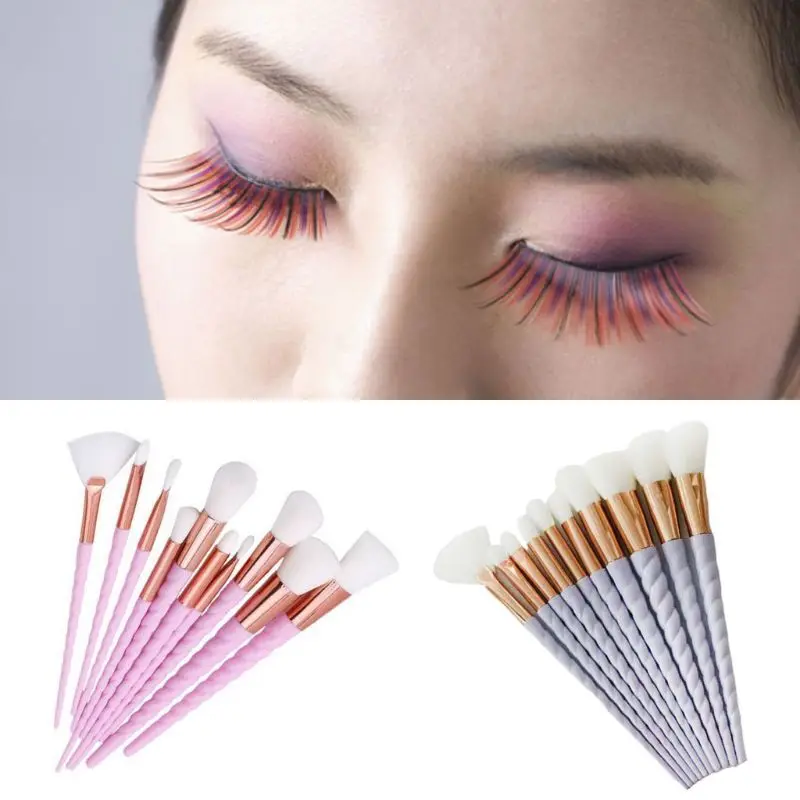 10PCS Pro Makeup Brushes Set Foundation Blush Face Powder Eye Shadow Brush Tool X7JA
10PCS Pro Makeup Brushes Set Foundation Blush Face Powder Eye Shadow Brush Tool X7JA