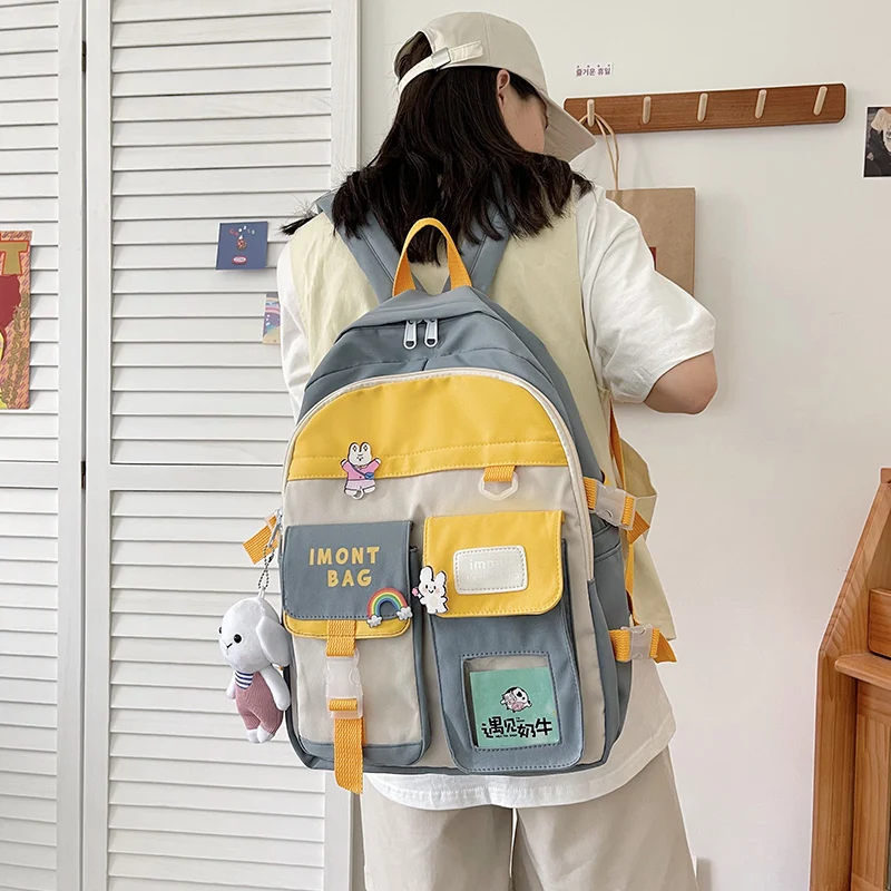 EST Fashion Harajuku Casual Women Waterproof Nylon Large Book School Bag College Shoulders Girls Backpack Mochila Mejure Kawaii
EST Fashion Harajuku Casual Women Waterproof Nylon Large Book School Bag College Shoulders Girls Backpack Mochila Mejure Kawaii