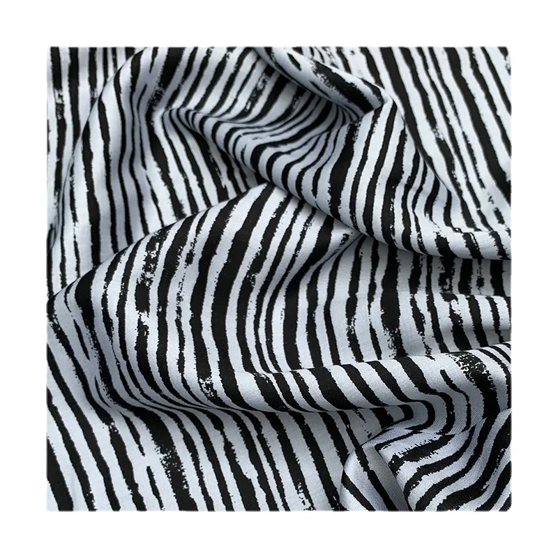 Width 55" Matte Zebra Print Thin Cotton Satin Fabric By The Half Yard For Dress Shirt Material
Width 55" Matte Zebra Print Thin Cotton Satin Fabric By The Half Yard For Dress Shirt Material