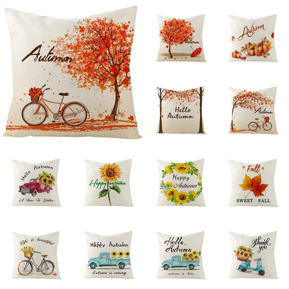 Autumn Decorative Cushion Cover Office Home Sofa Pillow Case Maple Leaf Sunflower Print Thanks Giving Day Throw Pillows Cover
Autumn Decorative Cushion Cover Office Home Sofa Pillow Case Maple Leaf Sunflower Print Thanks Giving Day Throw Pillows Cover