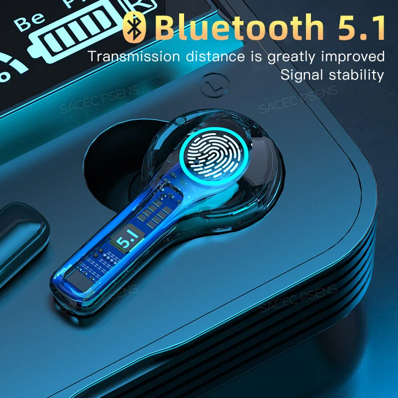 TWS-наушники SACEC PSENS спортивные, водонепроницаемые, Bluetooth 5,1, со светодиодный зарядным устройством, объемным звуком HD
TWS-наушники SACEC PSENS спортивные, водонепроницаемые, Bluetooth 5,1, со светодиодный зарядным устройством, объемным звуком HD