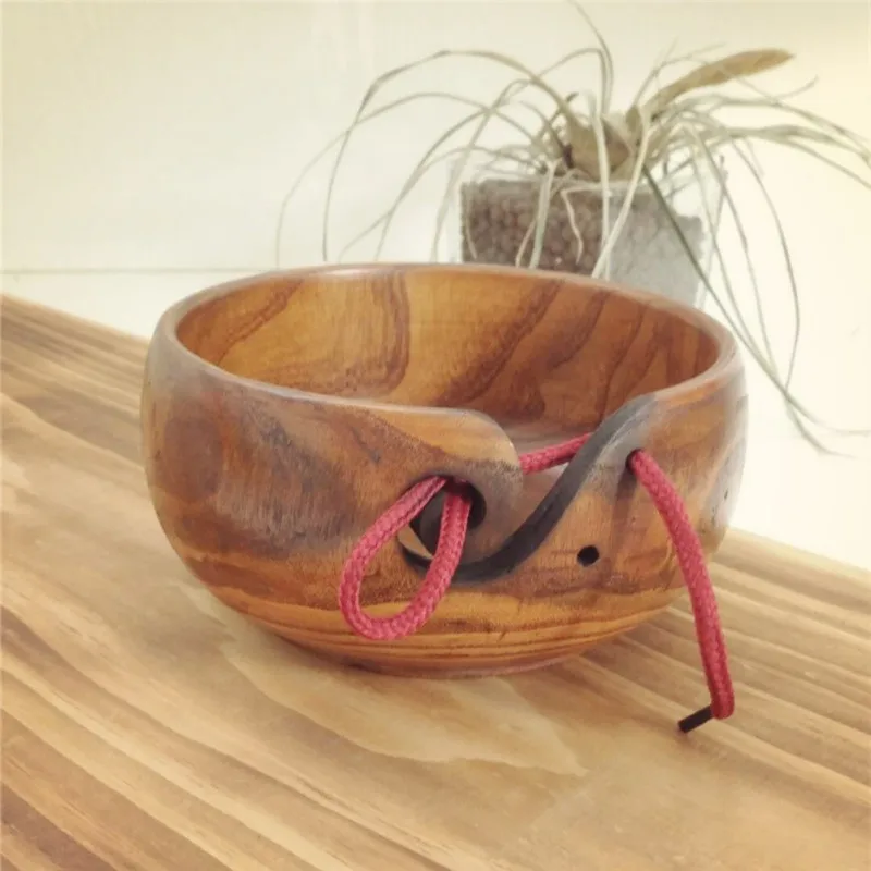 Natural Wooden Yarn Bowl Organizer Knitted Crocheted Wool Holder Storage Bowl Home Handmade Knitting Sewing Supplies
Natural Wooden Yarn Bowl Organizer Knitted Crocheted Wool Holder Storage Bowl Home Handmade Knitting Sewing Supplies