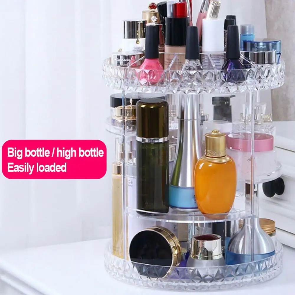 360 Degree Rotating Cosmetic Storage Box Transparent Multi-function Makeup Organizer Storage Box Jewelry Display Rack
360 Degree Rotating Cosmetic Storage Box Transparent Multi-function Makeup Organizer Storage Box Jewelry Display Rack