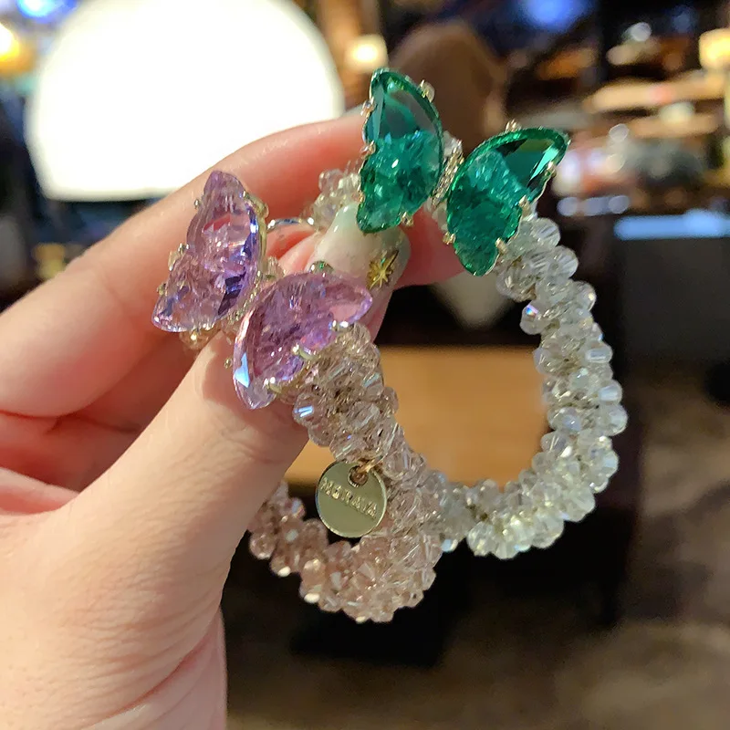 Crystal Butterf Pearl Hair Tie Elastic Hair Bands Hair Accessories Hair Bows Rubber Band Hair Ring Headbands For Women
Crystal Butterf Pearl Hair Tie Elastic Hair Bands Hair Accessories Hair Bows Rubber Band Hair Ring Headbands For Women