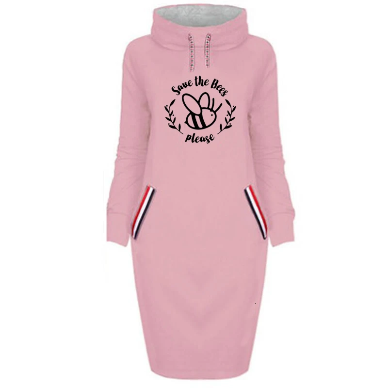 Hoodies For Women Long High Collar Dress Save The Bees Please Letters Print Hoodies Kawaii Women Tops Pattern Female
Hoodies For Women Long High Collar Dress Save The Bees Please Letters Print Hoodies Kawaii Women Tops Pattern Female