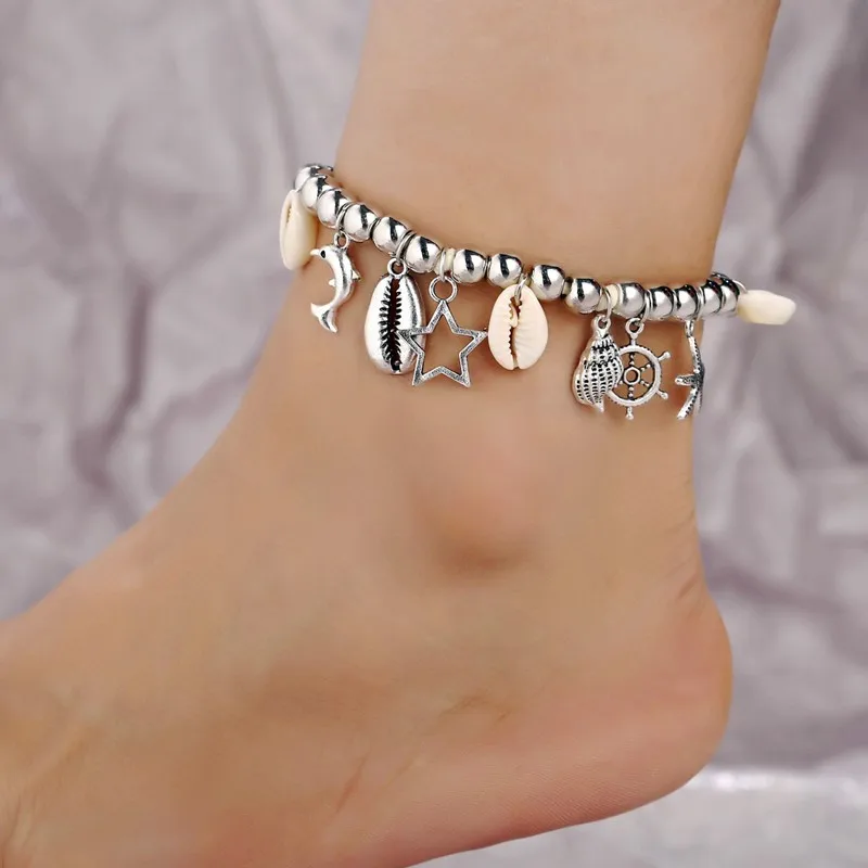 New anklet creative ankle bracelet retro ladies ankle bracelets beach beads shell hollow five-pointed star pendant anklet
New anklet creative ankle bracelet retro ladies ankle bracelets beach beads shell hollow five-pointed star pendant anklet