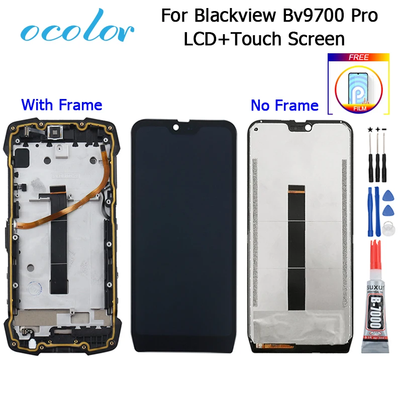 Ocolor для Blackview Bv9700 Pro ЖК дисплей и сенсорный экран с рамкой в сборе + Инструменты