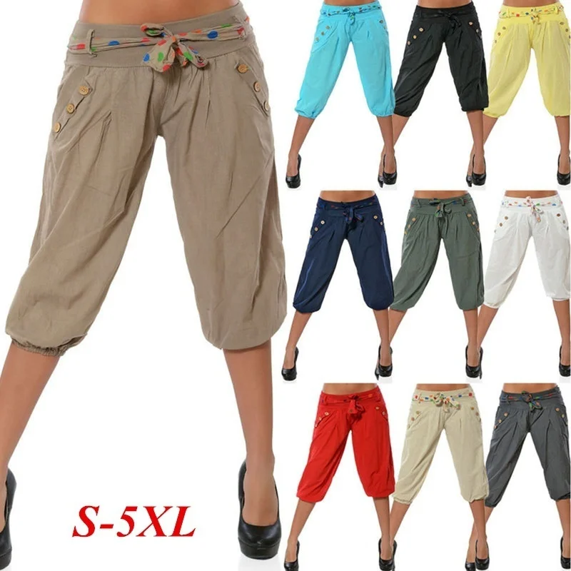 ZOGAA Summer Women Casual Sweatpants Adult Girl's Knee Length Harem Pants Capris Candy Color Chino Pants Girlfriends Gift Pants
ZOGAA Summer Women Casual Sweatpants Adult Girl's Knee Length Harem Pants Capris Candy Color Chino Pants Girlfriends Gift Pants