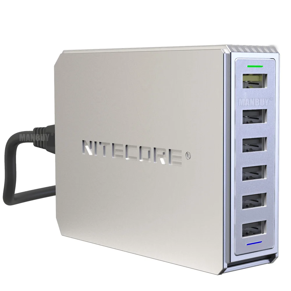 NITECORE UA66Q Hight Speed USB Desktop Adapter At-A-Glance 6 Ports Simultaneous Charging 68W Power Output QC 3/2 Compatible Port
NITECORE UA66Q Hight Speed USB Desktop Adapter At-A-Glance 6 Ports Simultaneous Charging 68W Power Output QC 3/2 Compatible Port