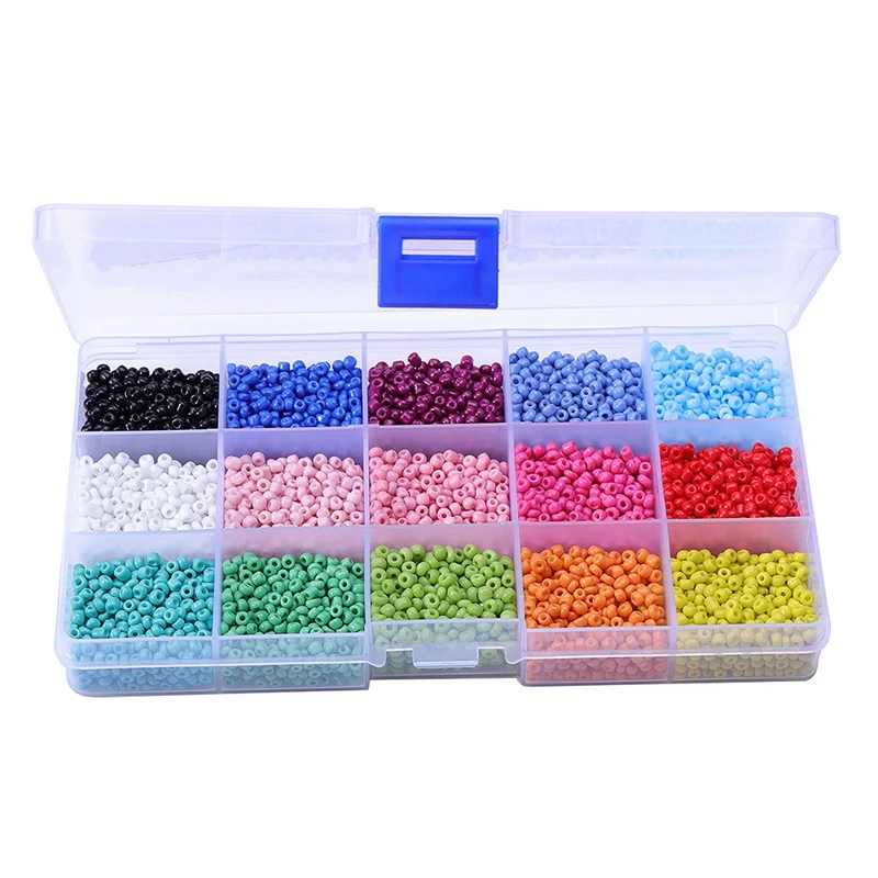 7000Pcs In Box 15 Multicolor Assortment Glass Seed Beads Opaque Colors Seed Beads for Jewelry Making
7000Pcs In Box 15 Multicolor Assortment Glass Seed Beads Opaque Colors Seed Beads for Jewelry Making