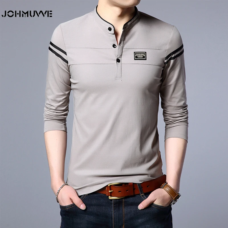 JOHMUVVE 5 Colour New Ariival Men Fashion Polo Long Sleeve Casual T Shirt Cotton Tops Blouse Men tshirt
JOHMUVVE 5 Colour New Ariival Men Fashion Polo Long Sleeve Casual T Shirt Cotton Tops Blouse Men tshirt