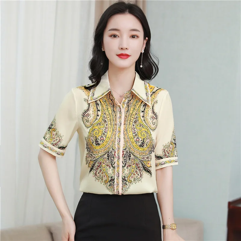 Винтажные женские блузки топ шелковые печатные рубашки 2021 летняя модная футболка с короткими рукавами Топы Blusas Mujer De Moda 2021 Verano
Винтажные женские блузки топ шелковые печатные рубашки 2021 летняя модная футболка с короткими рукавами Топы Blusas Mujer De Moda 2021 Verano