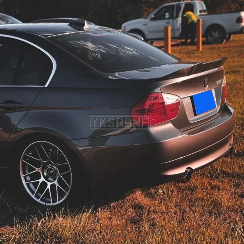 Для BMW E90 спойлер углеродное волокно/FRP 318i 320i 325i 330i заднее крыло PSM 2005 2011|Спойлеры и