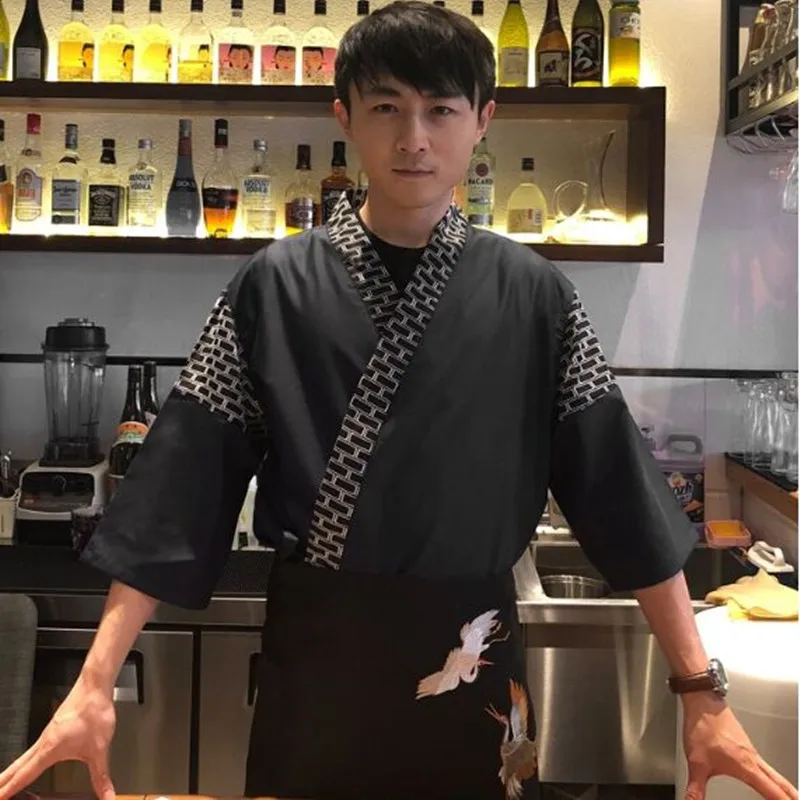 Unisex japanese korea style Tops waiter waitress work wear Hotel Restaurant Uniform Chef Clothes
Unisex japanese korea style Tops waiter waitress work wear Hotel Restaurant Uniform Chef Clothes
