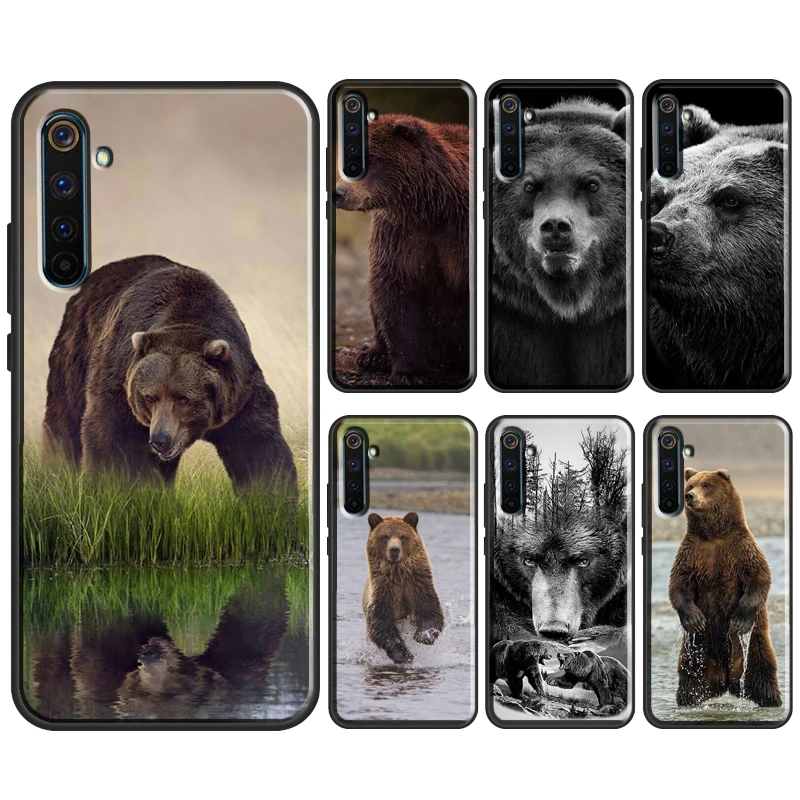 Чехол с изображением медведя гризли для OPPO Realme GT Neo 2 8 8i 9i Master C21 чехол OnePlus 10 Pro 9 9R 8T