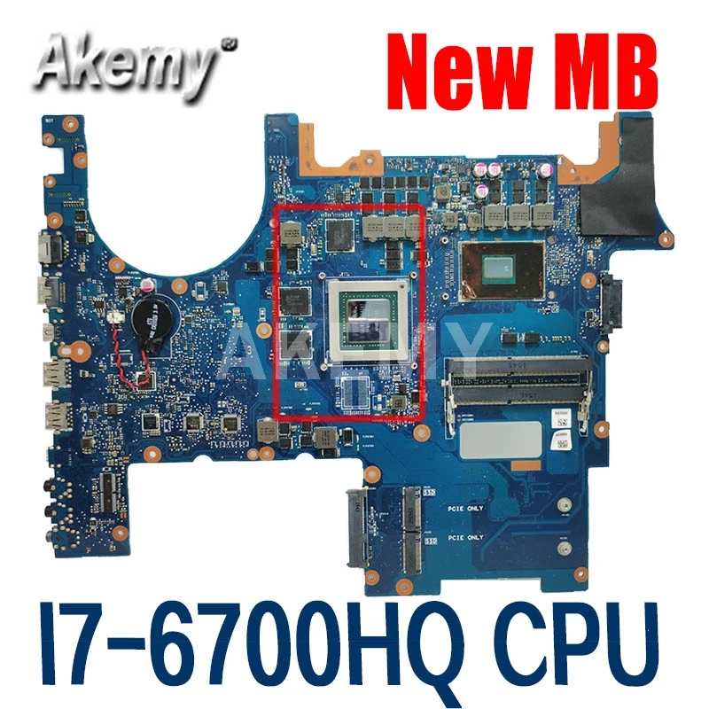 Akemy G752VT MB._I7-6700HQ 2D GTX970M (V6G) GPU MainBoard For ASUS G752VT G752VY G752V Laptop Motherboard 90NB09X1-R00020
Akemy G752VT MB._I7-6700HQ 2D GTX970M (V6G) GPU MainBoard For ASUS G752VT G752VY G752V Laptop Motherboard 90NB09X1-R00020