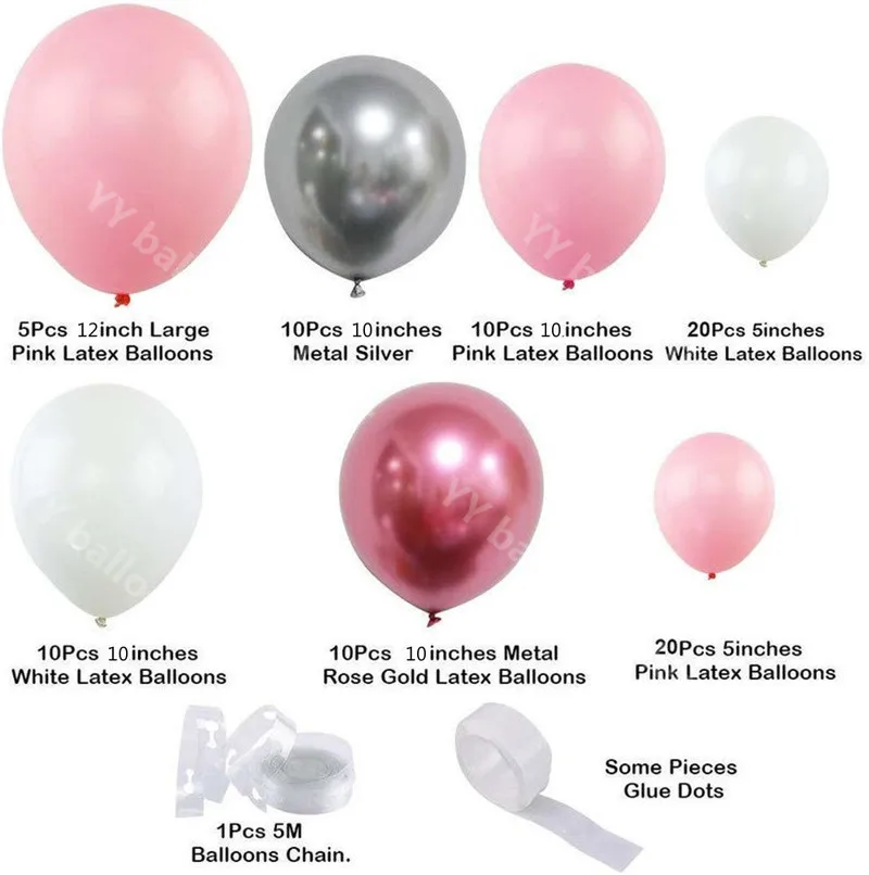 87PCS DIY Balloons Garland Kit Wedding Decoration Metal Birthday Party Decor Baby Shower Party Wedding Supplies Diy Kit
87PCS DIY Balloons Garland Kit Wedding Decoration Metal Birthday Party Decor Baby Shower Party Wedding Supplies Diy Kit