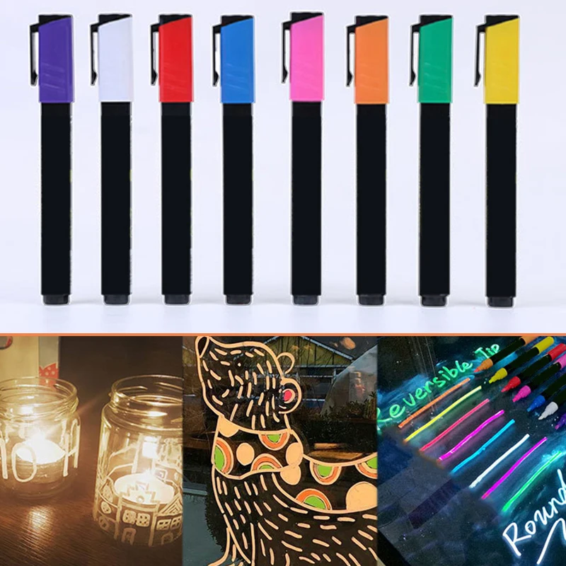 8 Pack Marker 6mm Reversible Fluorescent Markers Highlighters for LED Menu Board Bistro Board AD Drawing Marker Pens QJY99
8 Pack Marker 6mm Reversible Fluorescent Markers Highlighters for LED Menu Board Bistro Board AD Drawing Marker Pens QJY99
