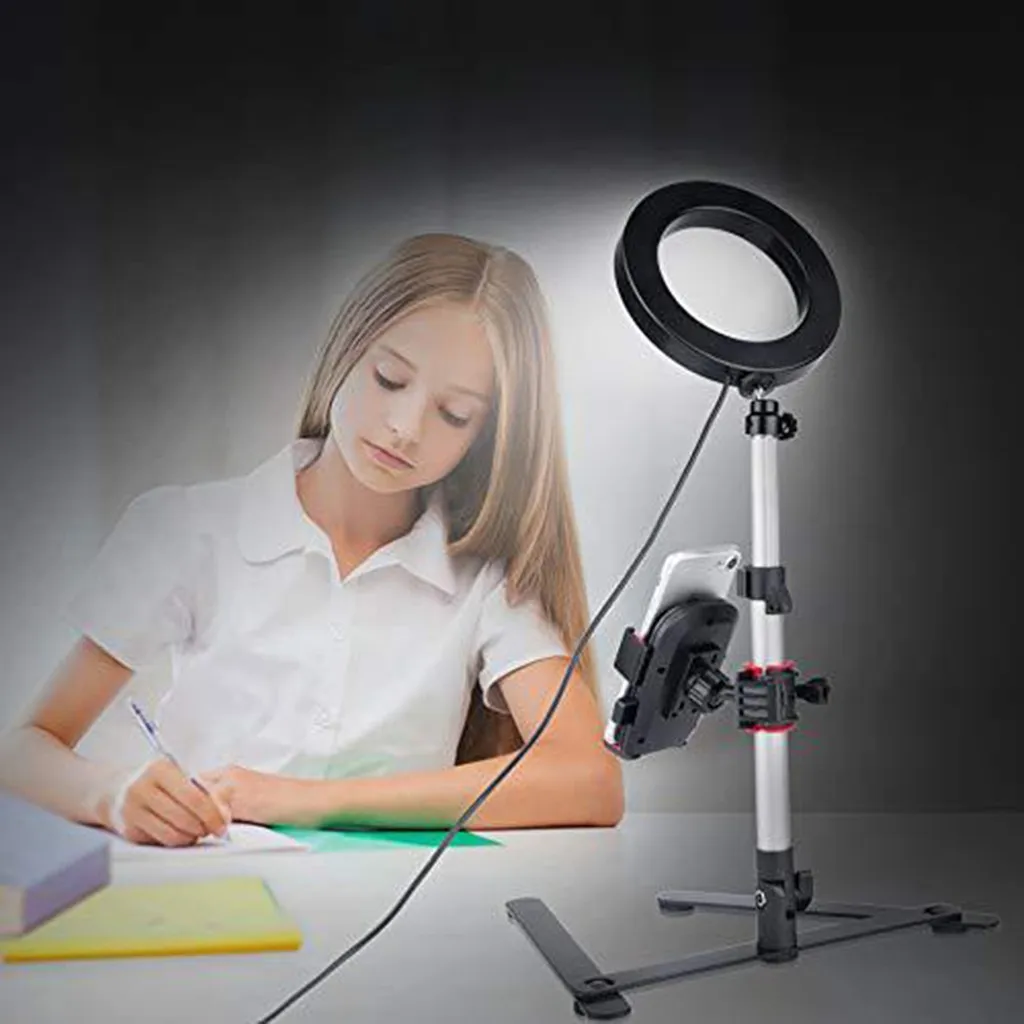 5.7inch LED Ring Light with live supplementary light With Tripod For Phone Camera Ringlight for Video Photography Makeup#0603 
5.7inch LED Ring Light with live supplementary light With Tripod For Phone Camera Ringlight for Video Photography Makeup#0603