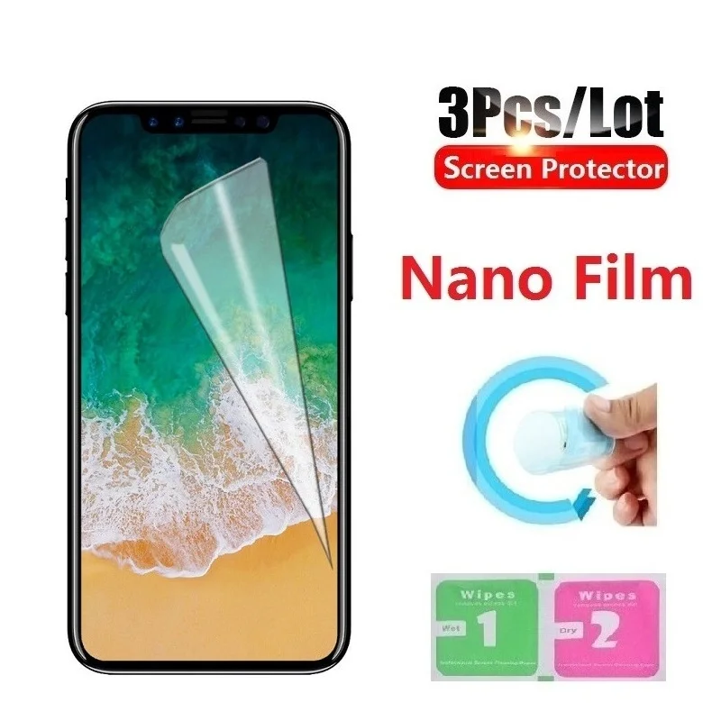 3 шт Взрывозащищенная нано защитная пленка для iPhone 11 Pro Max Защитная пленка для экрана для iPhone 12 Pro Max X XS XR прозрачная пленка
3 шт Взрывозащищенная нано защитная пленка для iPhone 11 Pro Max Защитная пленка для экрана для iPhone 12 Pro Max X XS XR прозрачная пленка