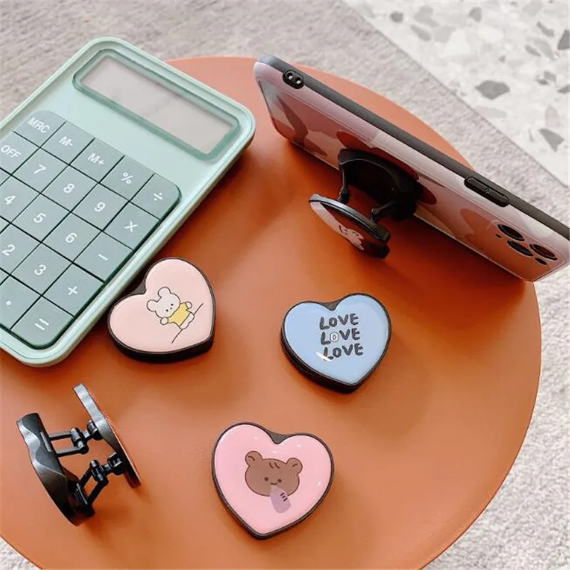 Cartoon Cute Heart Bear Expanding Phone Holder Stand Grip Mount Phone Socket Fold Mobile Smartphone Pocket Desktop Stand Bracket
Cartoon Cute Heart Bear Expanding Phone Holder Stand Grip Mount Phone Socket Fold Mobile Smartphone Pocket Desktop Stand Bracket