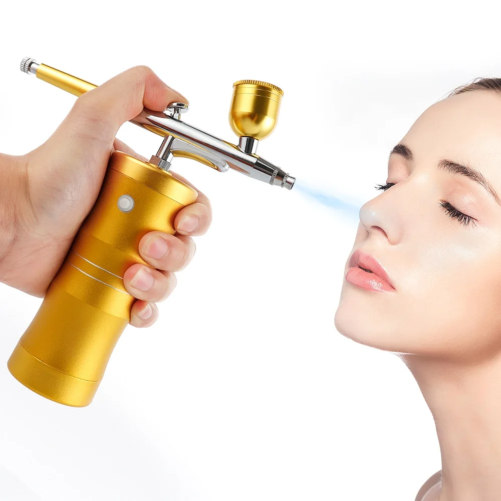 Портативный мини Аэрограф компрессор набор распылитель пистолет Hydrafacial Machine
