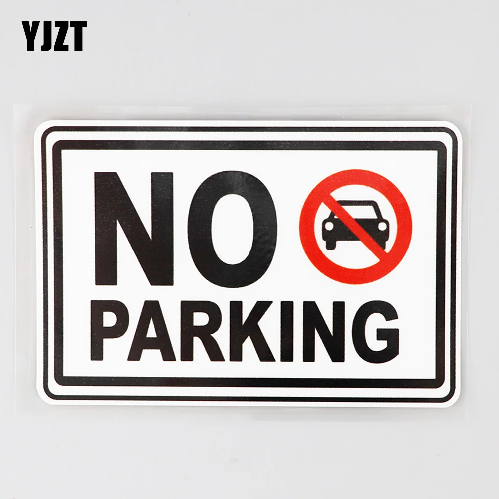 Фото YJZT 13 1 см × 8 4 Предупреждение нет парковки здесь Наклейка ПВХ автомобиля Стикеры